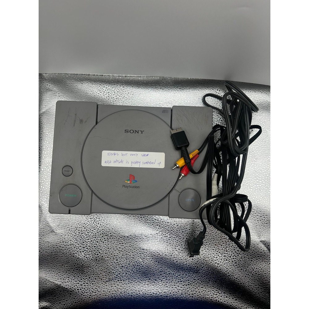 Sony PlayStation PS1 SCPH-101 Gray Mini Slim Portable Video Game Console w/ HDMI